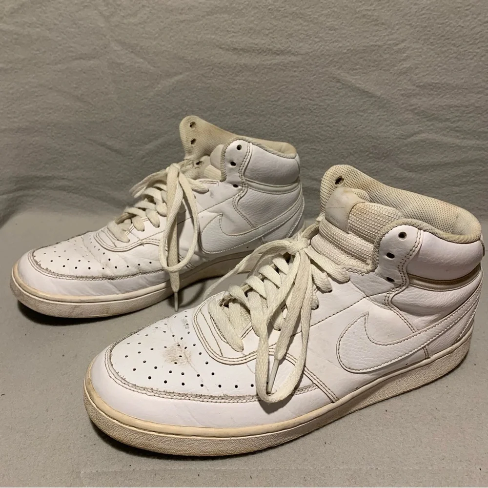 Nike Air high top white sneakers - Size 10.5